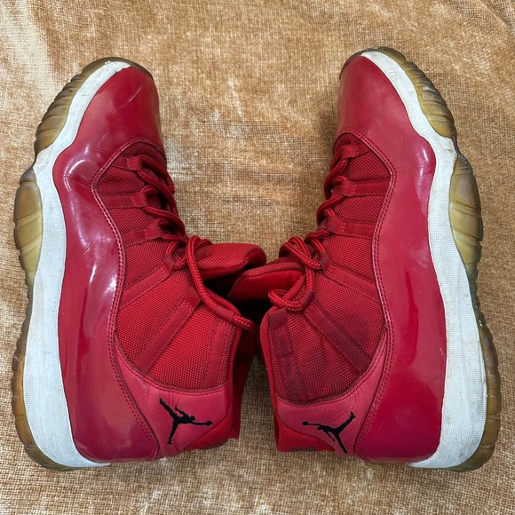 Nike Air Jordan 11 Retro 'Win Like '96' 2017 Sneakers Gym Red 378037-623 Sz 13 - Picture 4 of 7
